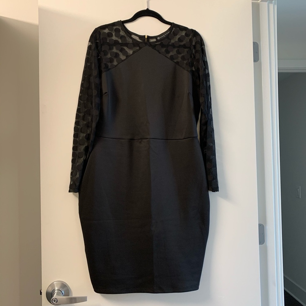 Fashion to Figure Black Long Sleeve Dress 14/16